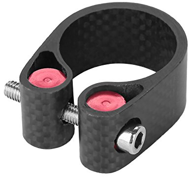 Schnellspanner Sattelklemme Fahrrad Sattelst¨¹TZE, Kohlefaser Stra?e Mountainbike Sattelklemme Sattelst¨¹TZE Locking Schellen Locking Tube Clip 27.2mm 31.6mm 30.8mm(27.2mm)