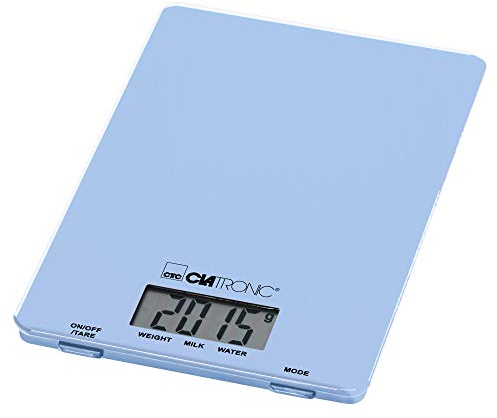 Balance de cuisine numérique Clatronic KW 3626 LCD Plage de pesée (max.)=5 kg bleu clair