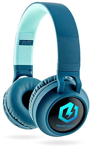 PowerLocus Kinderkopfhörer Bluetooth, Kinder Kopfhörer Over-Ear mit 85db Lautstärkebegrenzung LED-licht Faltbare HD Stereo, Kabellose und Kabel, eingebautes Mikrofon für Handy, Tablet,PC,TV