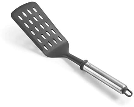 Lacor 68276 Paleta de Pescado Due, Nylon, Acero Inoxidable, Silicona, Libre de BPA, 36'5 cm, Nailon
