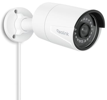 REOLINK 5MP Security PoE IP Camera, Person/Vehicle/Pet Detection, Time-Lapse, 100ft IR Night Vision, Work with Smart Home, Support 512GB SD Card, Surveillance Outdoor Indoor, RLC-510A