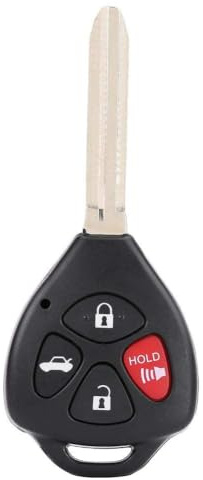 Yctze Chiave di controllo sostituzione per auto, portachiavi con custodia sostituzione per chiave a distanza a 4 pulsanti per key cover guscio chiave guscio chiave 2008 gusci