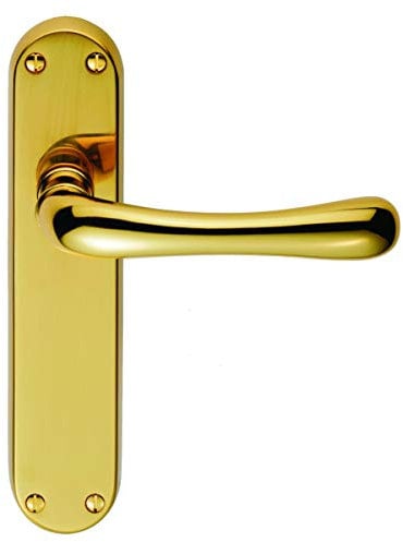 Carlisle Brass CBL12 IBRA Lever ON Backplate-Latch, Polished Brass