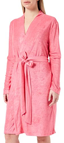 Schiesser Damen Mantel, 95 cm Bademantel, pink, 42