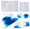 Cayway 5 Stück Ozean Silikonform Epoxidharz Form Coaster Gießformen Silikonform, 2 Stück Silikonform Gießform und 3 Stück Wal Silikonform Füller für DIY Bastelarbeiten Tablett Ornament Wohnkultur
