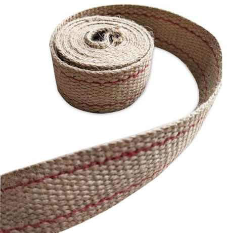 TENDEEVOLUTION Cinghia Iuta Divani spessore 5 Cm, Nastro Iuta per Tappezzeria, sostituzione fondo e spalliere di Sedi, Poltrone e Sdraio (5 METRI)
