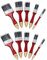 Lot de 10 Pinceaux Brosse Peinture Synthétiques pour Peinture et Décoration 2,5 cm - 6,3 cm de Largeur