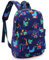 Zicac Kinderrucksack Jungen Bagger Kleinkind Schule Tasche Rucksack Kinder Kindergartenrucksack Daypack Cartoon Münze Geldbörse for 3-5 Jährige,Geschenk zum Kindertag (Indigo)