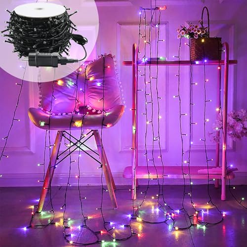 XMTECH LED Lichterkette 80m 800 LEDs Außen Innen bunt IP44 Dekolicht | 8 Lichtmodi, wetterfestes Design, ideal für Garten Balkon Weihnachten Halloween Party, vielseitige Dekoration