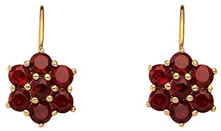 Boutons/Ohrringe aus 333 echt Gold mit Granat
