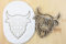 Highland Kuh cookie cutter Fondant Keksstempel/Ausstechform keksausstecher PLA ca.8cm