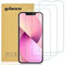 gueche [Lot de 3] Verre Trempé compatible iPhone 13 Mini, Protection d'écran Pour iPhone 13 Mini [Extrêmement résistant aux rayures] [Haute définition][Facile à installer]