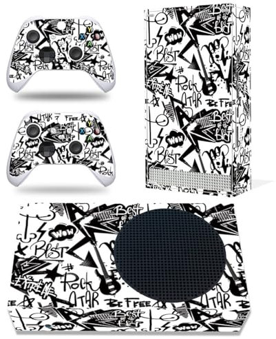 LEEWEE Cubierta Protectora Calcomanía Vinilo Consola para Xbox Series S Skins Wrap Sticker con Dos Calcomanías Controlador Inalámbrico Gratis(48576) Pegatina Envoltura (Color : 1)