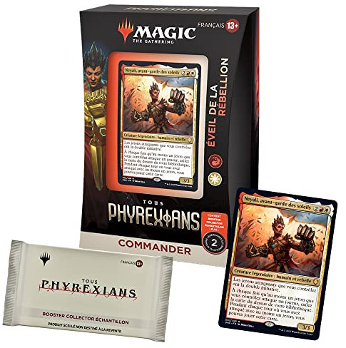 Magic The Gathering Deck Commander Todos Phyrexians - Despertar de la rebelión & Booster Colector Muestra (versión francesa)
