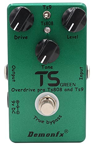 DemonFX TS Green - Classic Tube Overdrive Simulation Guitar Pedal