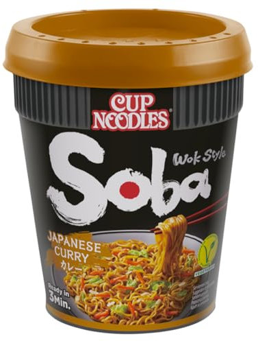 Nissin Cup Noodles Soba Wok Style Japanese Curry, 90g