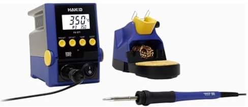 Hakko Lötstation FX-971 Set FX 971-31 (FX951 Löttechnik Lötstationen Loetstation Stickstofflöten 1-Port) Leistungsaufnahme: 100 W/Temperaturbereich: 50-450 °C/Temperaturstabilität: +/- 3 °C