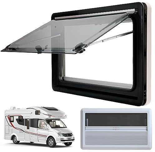 RCBDBSM Wohnmobilfenster Ausstellfenster Seitenfenster Wohnwagen Seitenfenster Lüftungsfenster, Wohnmobil Fenster Push Fenster für RV Wohnwagen Kastenwagen Van Camper,1000x600mm