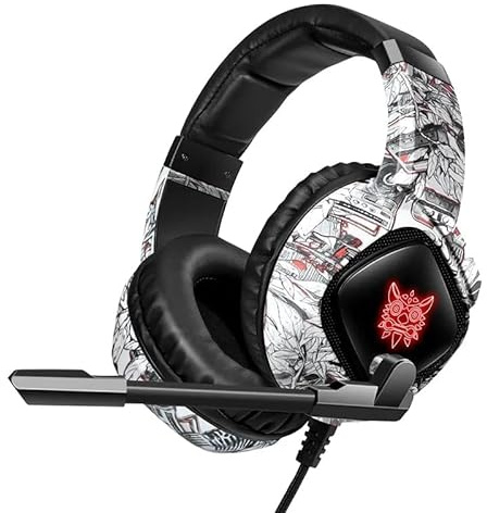 Professional Gaming Headphone with Mic LED Backlight Wired Headset Gamer Noise Canceling for PS4 PS5 Xbox PC Gamer