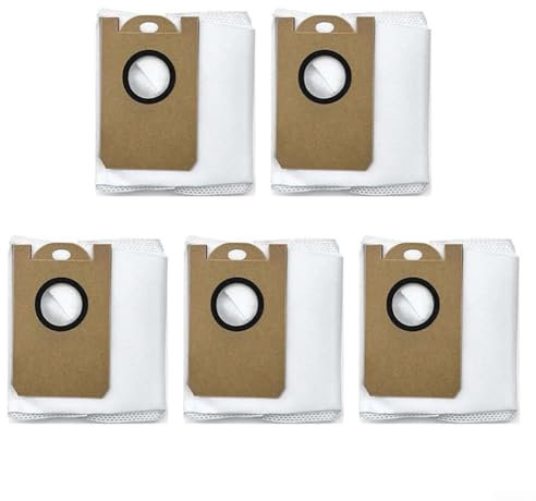 HEIBTENY 5pcs Suitable for HONITURE Q6 Pro/Q5 Robot Vacuum Cleaner Dust Bags Accessories for Sweepers House Cleaning Furnishings