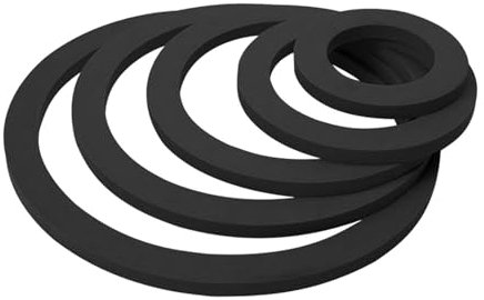 Baoblaze Aquarium Floating Plant Rings, 5 Sizes, Black