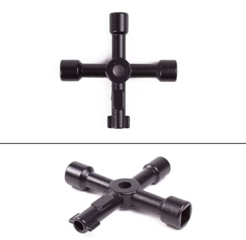 paymali Universalschlüssel Vierkant Dreikant Schaltschrankschlüssel Kreuzschlüssel 4 Wege Multifunktionale Utilities Schlüssel