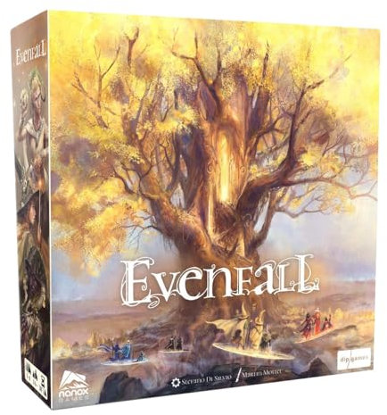 DLP Games: Evenfall – Strategie-Brettspiel, Engine-Builder-Kartenspiel, Grenzen der Realität & Übernatürliche Auflösung, ab 14 Jahren, 1-4 Spieler, 60+ Minuten