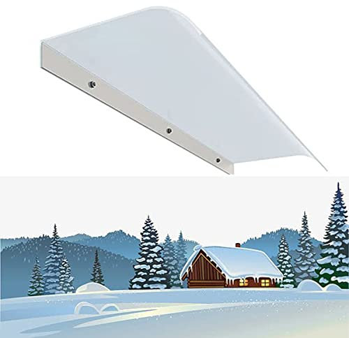 Bracket Less Awning Front Door Canopy Rain Cover Eaves For Balcony Garden Pergola Easy To Install Fixed To The Wall Size : 40x100cm/50x80cm (Color : Matte, Size : 50x80cm)