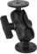 1.5 Double Ball Mount, Heavy Duty Double Socket Arm with 2 Round Plates, 1.5 Inch C Size Ball Adapters, Tablet, Cell Phones, Fish Finder Mount, Compatible with RAM Mount, IBolt