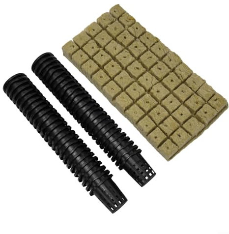 Langlebige Kunststoffbecher für Aquaponik, 50 Sets Würfel und Netztöpfe