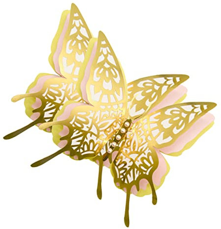 WATIIFUFU 2stücke Schmetterlinge Wanddekor Aus Irideszentem Abnehmbare Wandaufkleber Für Kreative Party Und Hochzeitsdekoration Für Wohnzimmer Und Schlafzimmer