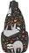 skdjowu Cool Green Gothic Totenköpfe Brust Crossbody Anti-Diebstahl Sling Schulter Rucksack Casual Sling Bag Brust für Laufen, Fahrrad, Sport, Reisen, Workout, Color513, One size