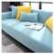 CJJZFO Sofa Überzug Weiche Chenille Sofabezug: Hund Katze Sofaschoner Anti Rutsch Vintage Couch Überzug für U Form L Form Sektionssofa für 1 2 3 4 Sitzer Sofa (Hellblau, 110 * 160cm)