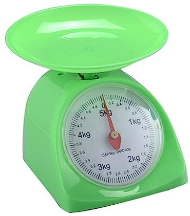 CGCSYZ Simple and Creative 5KG Retro Round Kitchen Scale Kitchen Utensils Precision Food Scale Easy to Use Scales (Green