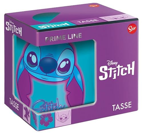 joojee GmbH Lilo & Stitch - Tazza Angel Couple PrimeLine, 325 ml, colore: Blu