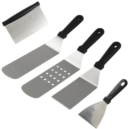 Cabilock 5 Teiliges Set Aus Edelstahl Pizzaheber Backschaufel Pizzaschaufel Und Kuchentransfer Paddel Ideal Für Pizza Und Gebäck Langlebig Und Leicht Zu Reinigen