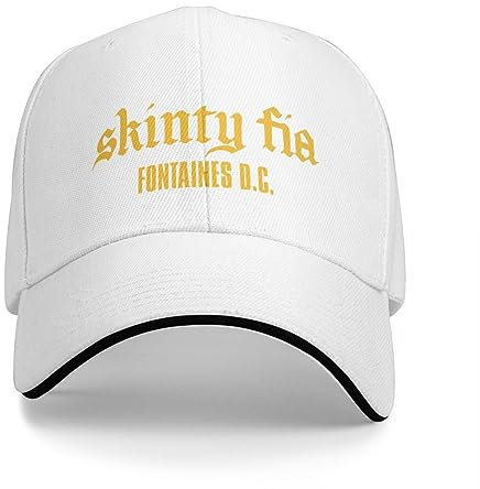 TPDODON Casquette de Baseball Fontaines DC Merch Skinty Fia Snap Back Vintage Boonie Luxe Femme Homme