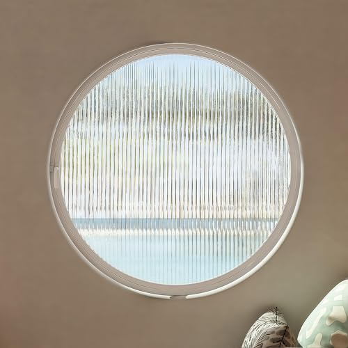 SAYEYBU Ventana De Ojo De Buey Redonda De AleacióN De Aluminio, Ventana De Ojo De Buey Giratoria con Vidrio Templado, Vidrio Templado De Montaje Empotrado,B1,50cm