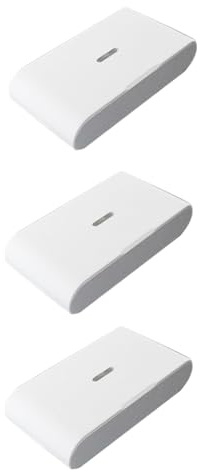 Aboiled 3 Stück 433MHz Wireless Erschütterungs-Glasbruch-Detektor mit Einstellbarer Empfindlichkeit, Kompatibel mit Alarmanlagen B