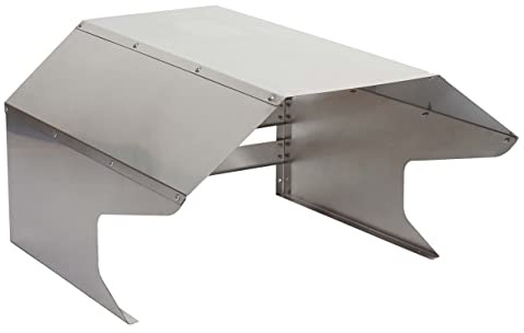 PROREGAL Mähroboter-Garage HxBxT 41x60x70cm Metall Edelstahl Dach Unterstand für Rasenmäher universal