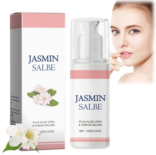 100g Jasmin Salbe Augen,Augencreme Gegen Falten und Augenringe Entfernen,Eye Cream Anti Falten,Jasminsalbe Gegen Augenringe,Jasminsalbe zur Bekämpfung von Augenermüdung,Augenpflege für Frauen Männer