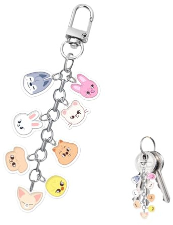 Schlüsselanhänger,Acryl Keychain Cute,Schlüssel Anhänger,Schlüsselkette,Cute Schlüsselbund,Spiel Anhänger,Personalisierter Rucksack Deko,Geburtstagsgeschenke,Weihnachtsgeschenke für Kpop Fans,Mädchen