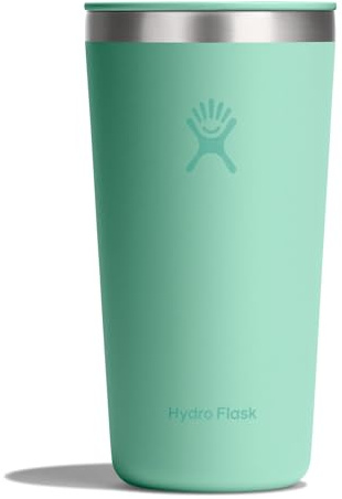 Hydro Flask All Around Tumbler Press-In Lid, Insulated Travel Mug, Stainless Steel Coffee Cup 20 Oz Mermaid Green