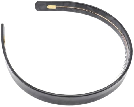 Decorative Acetate Plate Hairband Non-slip Face Washing Headband | Delicate Tortoise Shell Style, Black Finish, Daily Wear and Anniversary Use, Charming Female Accessory