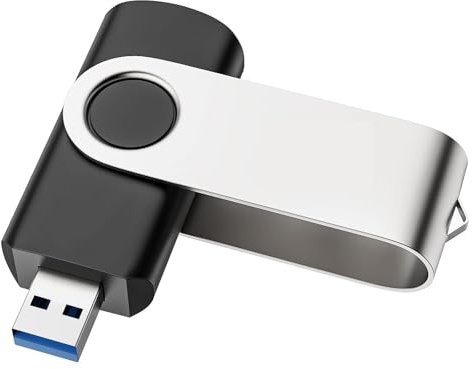 256GB USB Flash Drive, Rotating High Speed Thumb, Portable External Storage Memory Stick for PC, Laptop & Computer