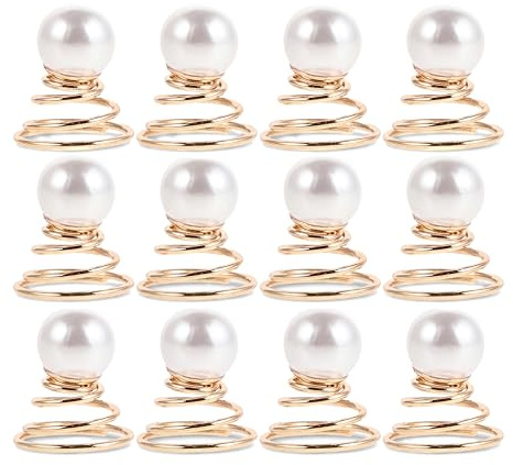 Lurrose 24st Perlenhaarnadeln für Die Hochzeit Spiralhaarnadeln für Frauen Hochzeit Haarspirale Pin Perlenhaarnadeln für Bräute Haare für Frauen Europäisch Und Amerikanisch Braut Zubehör