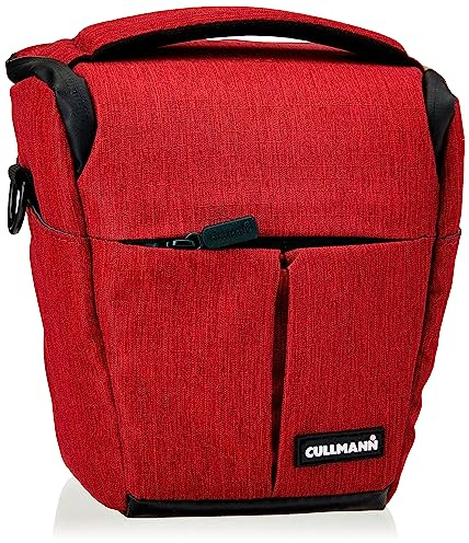 Cullmann - 90342 - Malaga Action 200 Camera bag with carrying strap, red - inside dimensions 160x170x100mm - suitable for DSLR cameras with lens - Holster Camera Case