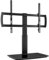 Universal Swivel TV Stand/Base Table Top TV Stand 32 to 65 inch TVs 80 Degree Swivel, 4 Level Height Adjustable, Heavy Duty Tempered Glass Base, Holds up to 88lbs Screens, HT04B-002