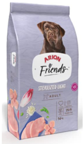 Arion Friends Sterilized Light 14 kg sterilisiertes Hundefutter Arion
