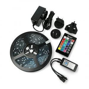 SONOFF 5050RGB-5M (only 5M led strip, no RF Remote, no controller, no Plug) Striscia Luci LED Dimmerabile Intelligenti LED RGB, APP per Controllo Remoto WiFi della Striscia di Luci